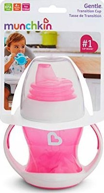 Gotë trajnimi Munchkin Gentle, 118 ml, silikon pa rrjedhje, rozë