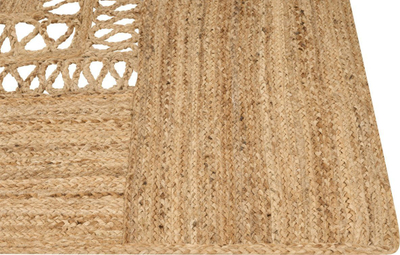 Tapet Beliani YENIKOY, 300x400 cm, jute natyrale, bezhë krem