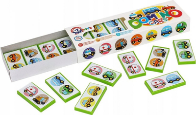 Lojë domino me makina Technok 3329, 28 elemente, shumëngjyrëshe