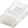 Konektor UTP RJ45, 8-pin, cat-6, plastik, transparent
