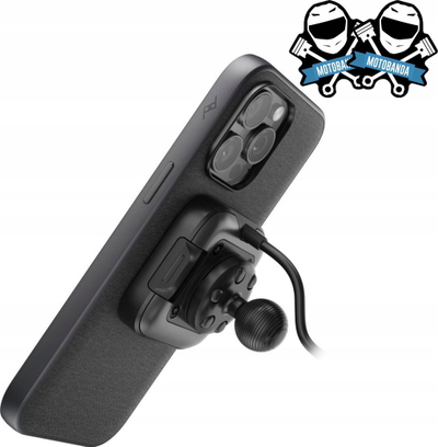 Adapter telefoni Peak Design Locking Ball Mount, 20 mm, karikim pa kabllo Qi2, i zi