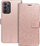 Калеф-паричник MEZZO Mandala за Samsung Galaxy A23 5G, со држач за картички, розово-златна боја