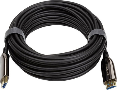Kabllo HDMI aktiv optik Cabletime 2.1, 8K 60Hz, 100m, 48Gbps, e zezë