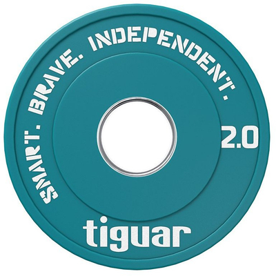 Rrotë peshe Tiguar Fractional Plate, 2 kg, vrimë 50 mm, jeshile