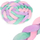 Mbështjellës krevati Ricokids 3 m, 11.5 cm, mint/rozë/vjollcë