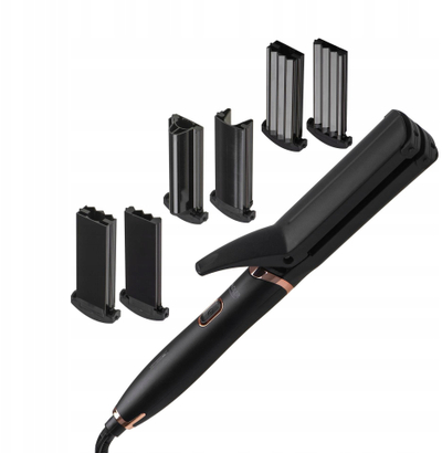 Set për rregullim flokësh Adler AD 2028, 5 në 1, 1200W, shtresë qeramike, i zi