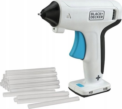 Pиштол за лепак Black and Decker BCGL115, без кабел, 3.6V Li ion, USB порта