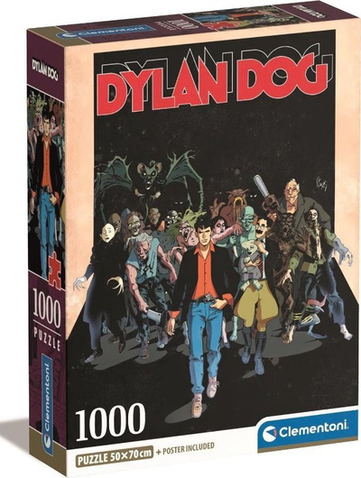 Puzzle Clementoni Dylan Dog, 1000 copa, 70 x 50 cm, shumëngjyrësh