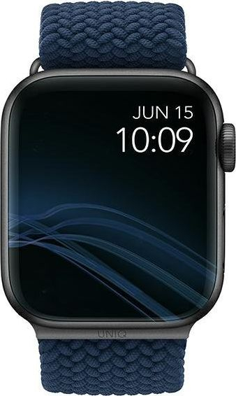 Rrip Uniq UNIQ Aspen për Apple Watch 40/38mm, blu e thurur/blu oksfordi