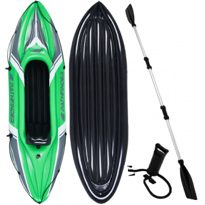 Kayak i frymë PATHFINDER Touring, për 1 person, PVC, jeshil