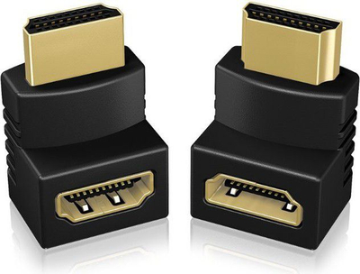 Adaptori këndor HDMI ICY BOX IB-CB009-1, 4K, Type A, i zi