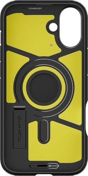 Kutia mbrojtëse Spigen Tough Armor MagSafe, për iPhone 16 Plus, me mbajtëse, e zezë
