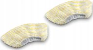 Set peceta mikrofibre Karcher, për pastrues me avull, 2 copë, e bardhë