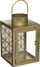 Fener dekorativ Atmosphera Golden Metal Lantern, 16cm, metal edhe xham, ngjyrë ari