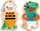 Магнетна игра Djeco Magnetic Game Dressed-Up Animals, магнетни дрвени делови, за деца 2+ години, шарена