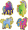Lodër magnetë druri LeanToys Unicorns, set 20 copë, shumëngjyrëshe