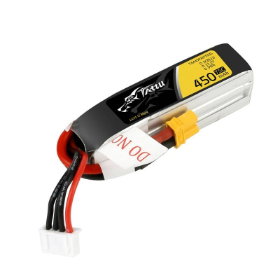 Bateri LiPo Tattu TAA4503S75X3L, 450mAh, 11.1V, e zezë
