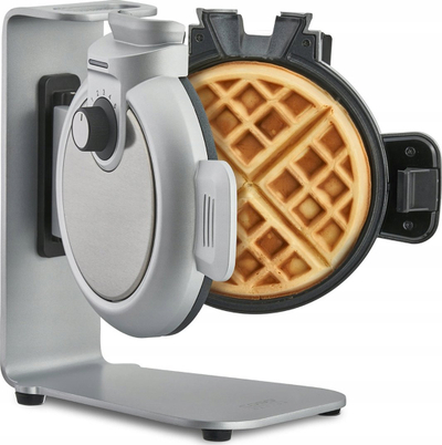 Aparat për waffle CASO WaffleUp, vertikal, sipërfaqe jo ngjitëse, i argjendtë