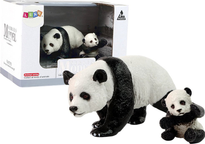 Сет фигурини панда World Animals, 2 парчиња, повеќебојни