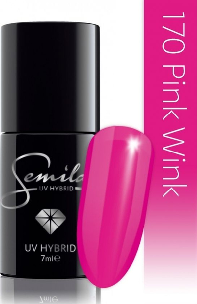 Llak thonjsh hibrid Semilac Pink Wink 170, 7 ml, rozë