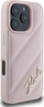 Maskë telefoni Karl Lagerfeld Quilted Signature për iPhone 16 Pro 6.3", rozë