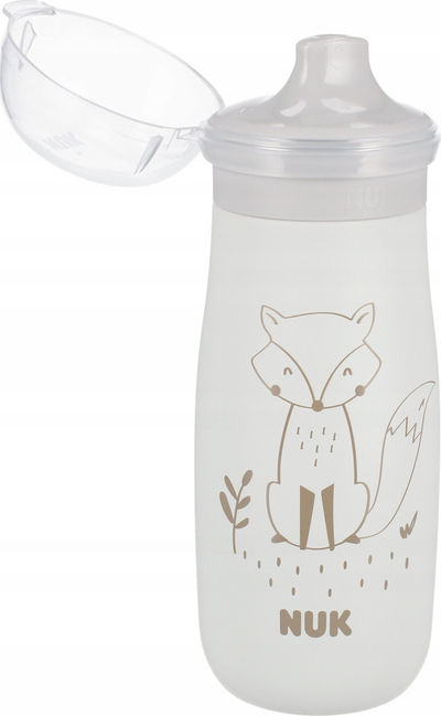 Gotë bebe NUK Mini-Me, 300 ml, çelik inox, gri