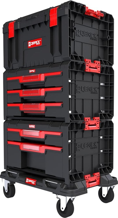 Kuti veglash me rrota Qbrick QS PRO Drawer Workshop Set 2, set profesional me sirtarë