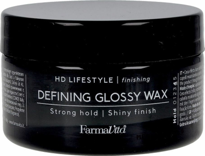 Dyllë flokësh FarmaVita HD Life Style Defining Glossy Wax, fiksim i fortë, shkëlqim i lartë, 100ml