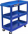 Karioçe pune Forsage Workshop Tool Trolley, me 3 rafte, çelik, e kuqe