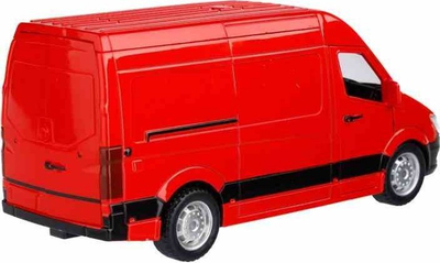 Lodër furgon Daffi Mercedes-Benz Sprinter, metal, shkallë 1:32, i kuq