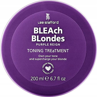 Maskë flokësh Lee Stafford Bleach Blondes Purple Toning, 200 ml