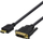 Kabllo adapter HDMI në DVI Deltaco HDMI-110D, 1m, Full HD, e zezë