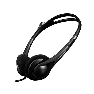 Kufje MODECOM MC-219U, USB, 1.8m, të zeza