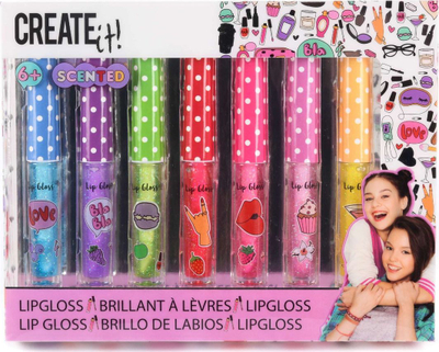 Set lipgloss Create It 84144, 7 copë, me aromë, me shkëlqim