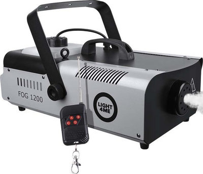 Машина за чад Light4me FM1200, 1200W, резервоар 2.3L, црна