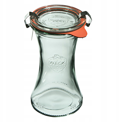 Set kavanozësh për konservim Weck, 6 copë, 0.2L, qelq transparent