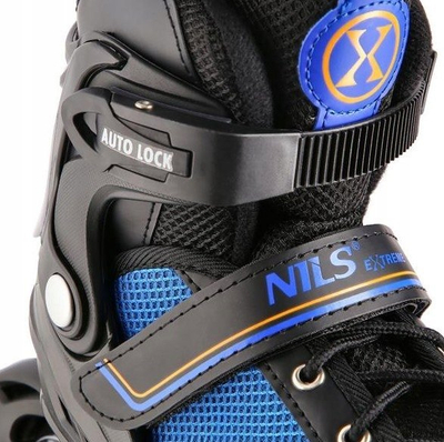 Patina 2 në 1 Nils Extreme NH18188, rrota gome, teh çeliku, për fëmijë, të zeza
