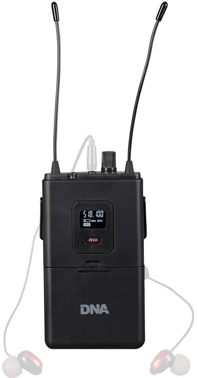 Marrës in ear wireless DNA Beltpack, bodypack monitorimi, ekran LCD, i zi