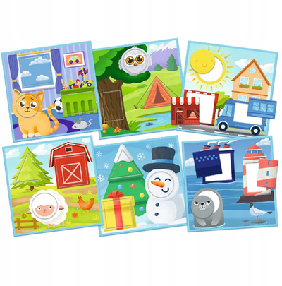 Lojë edukative KAZSTUDIO SA The Treflik Family Colors and Shapes Toddlers ABC, për kalamaj të vegjël, shumëngjyrëshe
