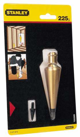 Plumb matës Stanley Precision 47-973, 225g, bronx, ngjyrë flori