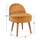 Stol velvet Yasmine me mbështetëse 47×43×63,5 cm (HM8395.09), ari