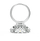 Unazë për femra Swarovski Eternal Flower 5534936, e argjendtë