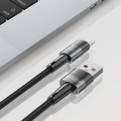 Kабел USB-C Tech-Protect Ultraboost, 66W 6A, 50 cm, сив
