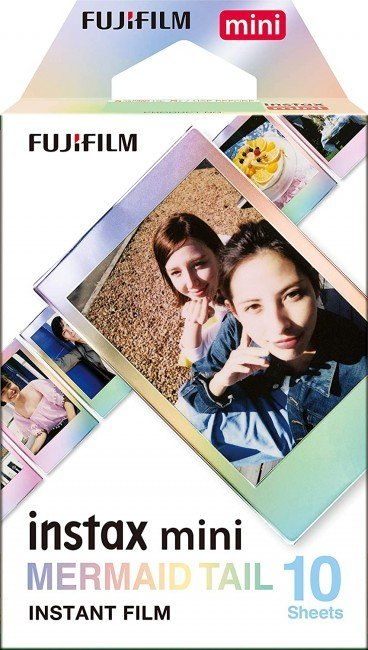 Filma instant Fujifilm Instax Mini Mermaid Tail, 5.4x8.6 cm, 10 fletë, shumëngjyrësh