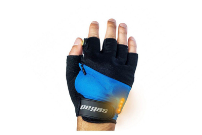 Dorëza çiklizmi Pegas Gloves with LED Signal, XXXL, me LED sinjalizuese, blu