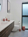 Furçë WC-je Zone Nova, porcelanë, çeliku inoks 18/8, ngjyrë pjeshke