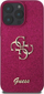 Mbulesë telefoni Guess Glitter Script Big 4G GUHCP16LHG4SGU, për iPhone 16 Pro 6.3", hardcase, vjollcë