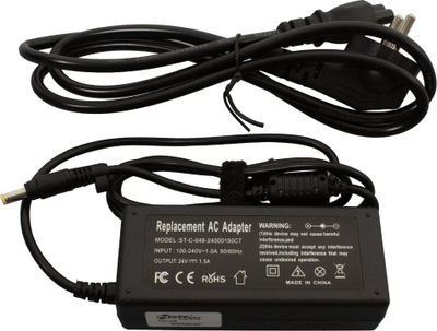 Адаптер полнач за лаптоп МикроБатери МБА1306, 36W, 24V 1.5A, црн