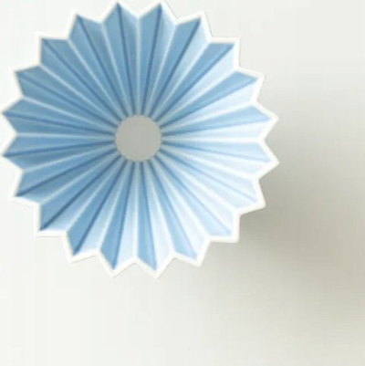 Дрипер за кафе Origami S, порцелан, за 1 2 шолји, мат сина