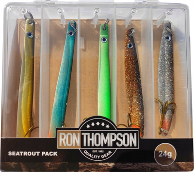 Set karremash metalikë Ron Thompson SeaTrout Pack, 5 copë, me grep trefish, shumëngjyrësh